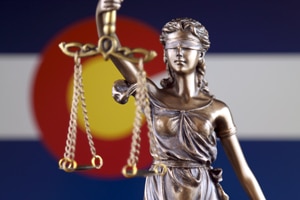 Colorado Flag - Lady Justice